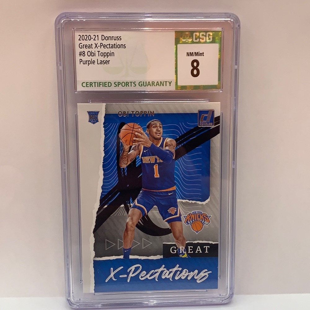 2020-21 Donruss Great X-Pectations Obi Toppin Knicks #8 (MISC6)